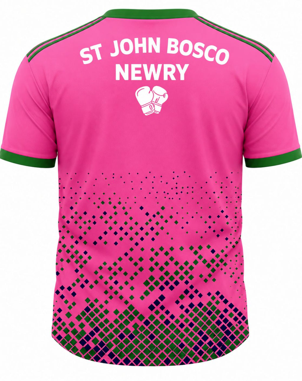 St John Bosco Training Pink/Green Fully Sublimated Jersey