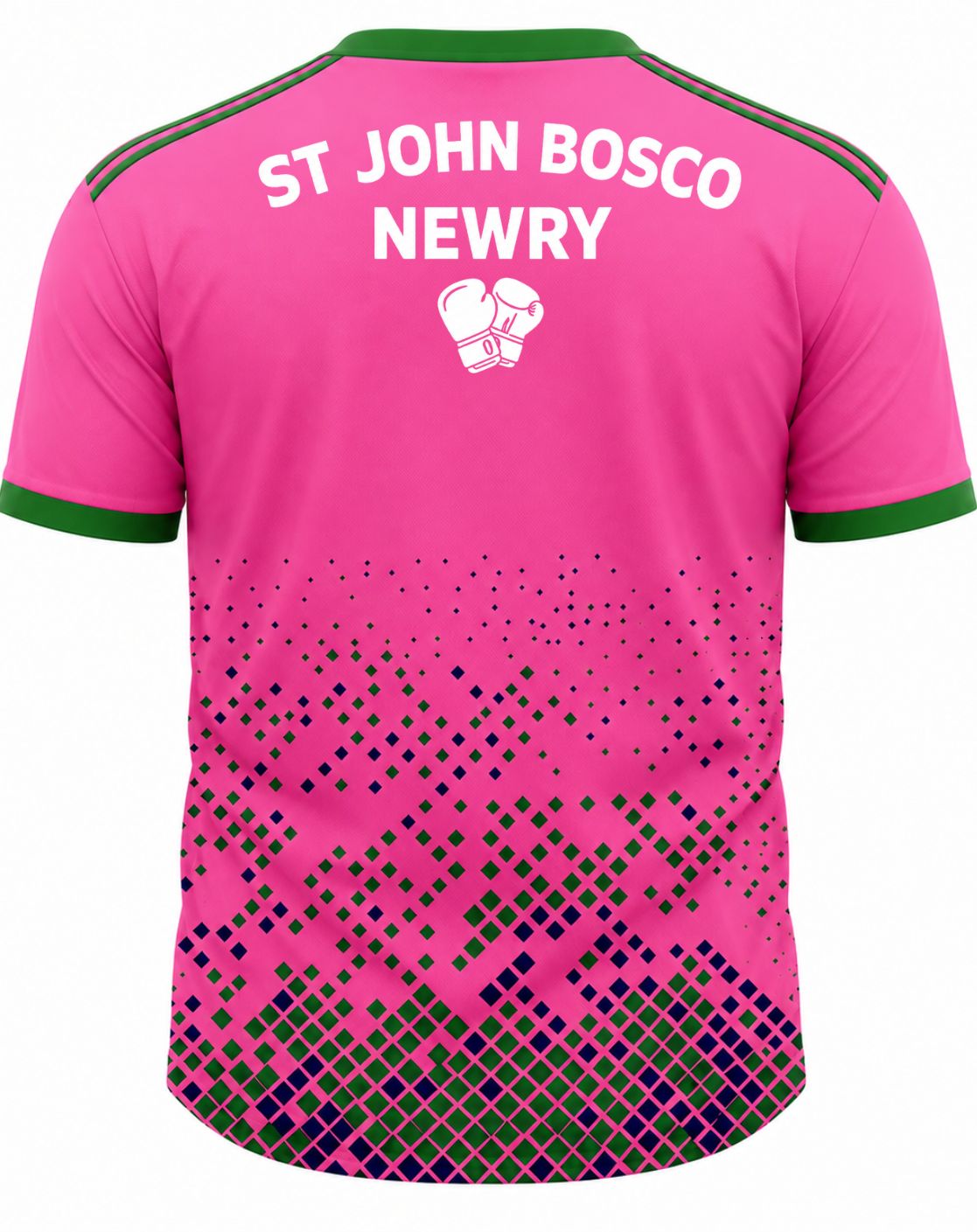 St John Bosco Training Pink/Green Fully Sublimated Jersey