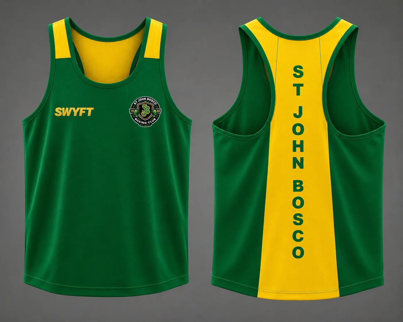 St John Bosco Training Green/Yellow Fight Bundle