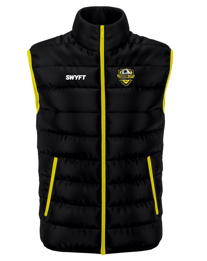 Lisburn City FC Body Warmer, Skinny Bottoms & Bobble Hat