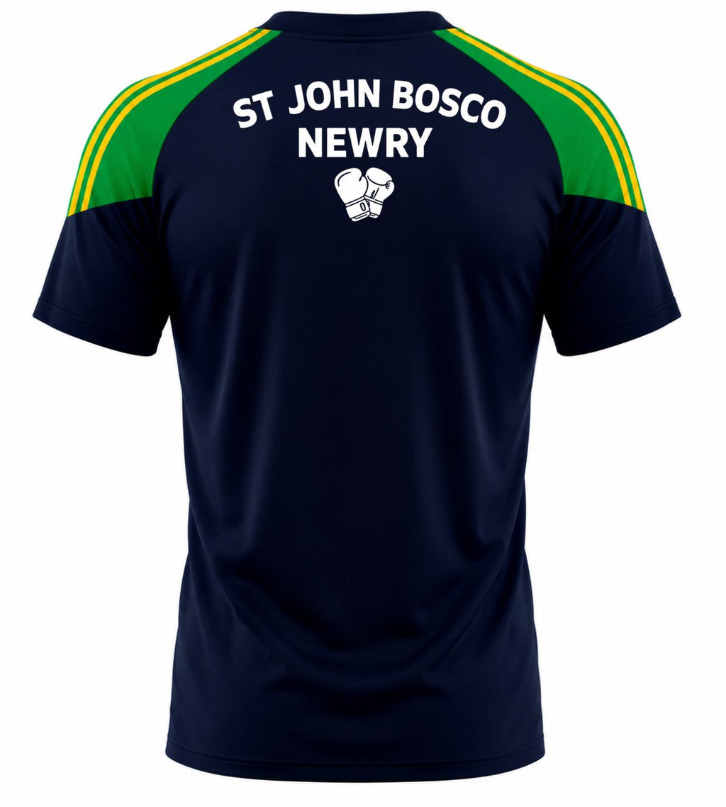 St John Bosco Training Navy/Yellow Fully Sublimated Leisure Top